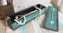 Southwestern Tribal Indian Turquoise Arrow Floral Lace Decorative Jewelry Box