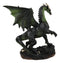 Fantasy Green Chested Celestial Midnight Dragon Black Ghost Small Figurine