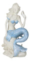 Ebros Ocean Goddess Pretty Mermaid With Blue Tail Holding Conch 8"Tall Figurine