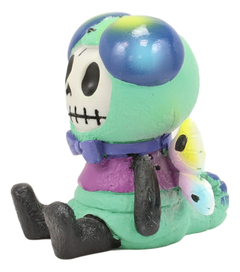 Furry Bones Rainbow Dragonfly Queen Skeleton Furrybones Macabre Figurine 2.5"H