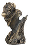 Ebros Large Native Pride American Bison Buffalo Bull Wine Bottle Holder Figurine