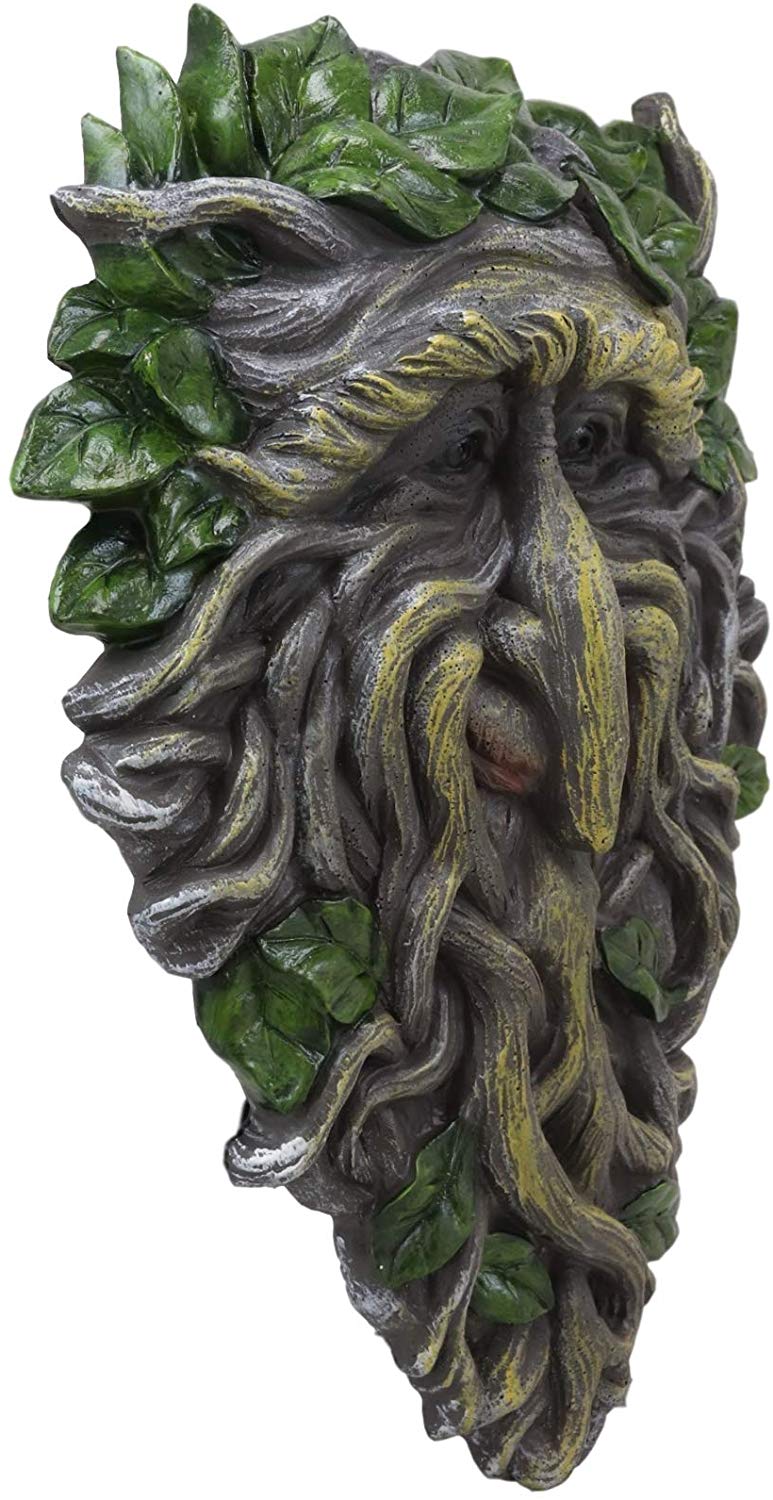 Ebros Celtic Somerset Summer Vines Greenman Hanging Wall Decor Plaque 10.5" High