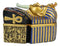 Egyptian King Pharaoh Tutankhamun Hieroglyphic Golden Decorative Jewelry Box