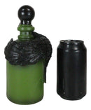 Wicca Paranormal Raven Crow With Eyeball Faux Poison Potion Bottle Prop Decor