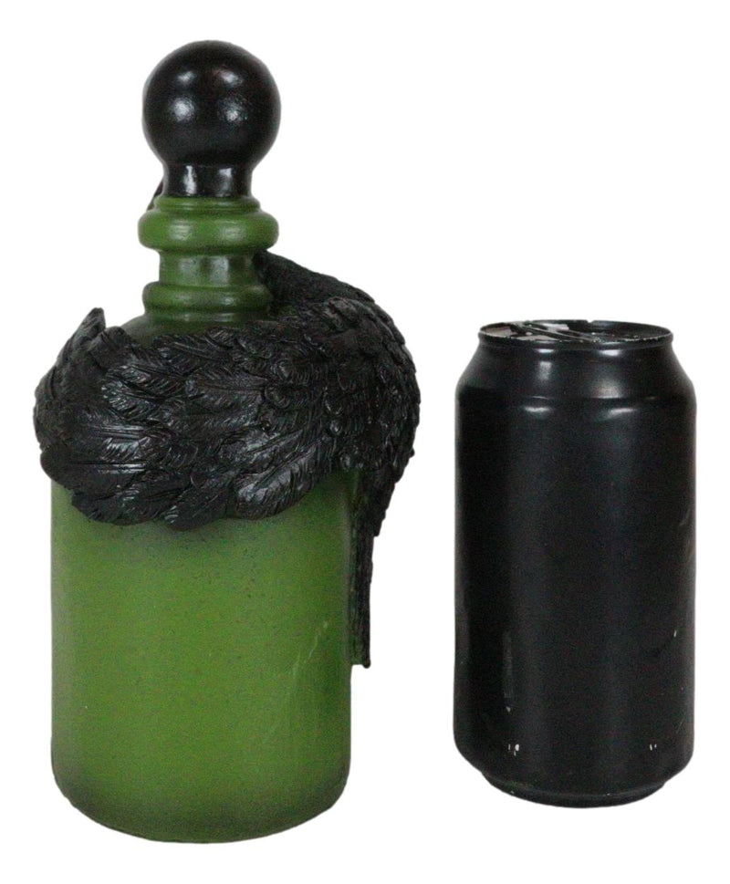 Wicca Paranormal Raven Crow With Eyeball Faux Poison Potion Bottle Prop Decor