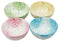 Ebros 4.5"Dia Japanese Bright Colored Spring Cherry Blossoms Sakura Floral Bowl Set of 4