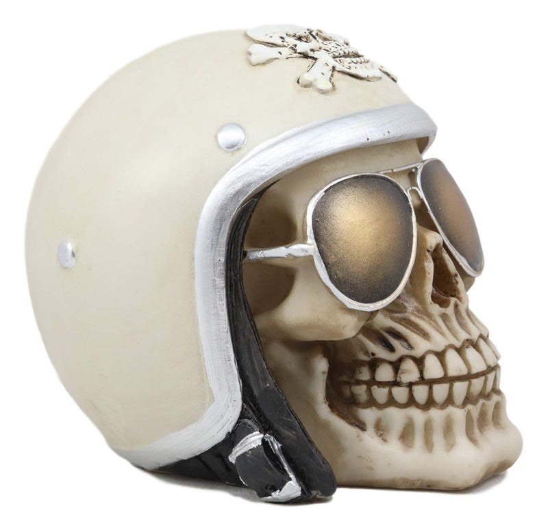 Ebros Aviation Airman Fighter Pilot Helmet Skull With Aviator Sunglass– Ebros Gift