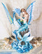 Ebros Large Nautical Blue Mermaid Feeding Leviathan Ocean Dragon Fairy Statue