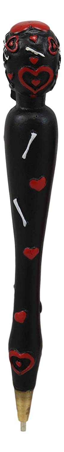 Ebros Dias De Los Muertos Day Of The Dead Sugar Skull Pen Set of 3 Ossuary