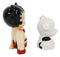 Comical Betty Boop And Pudgy Dog Collectible Ceramic Salt And Pepper Shakers Set