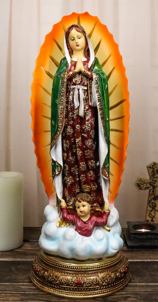 Ebros Large Blessed Virgin Our Lady of Guadalupe Statue 16.25"Tall Holy Mother Mary