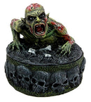 Ebros Gift Zombie Crawling Out Of Grave Decorative Jewelry Box Figurine 4.5"H