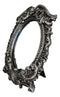 Gothic Baroque Style Masque of The Black Roses Skull Table Or Wall Mirror Decor