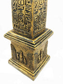 Ebros Egyptian Theme Obelisk Temple of Ra with Hieroglyphs 10" Tall Sculpture