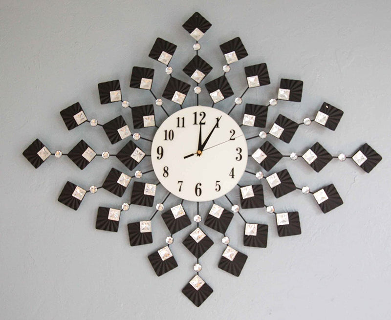 31" Oversized Metal Four Sided Nova Star Contemporary Origami Style Wall Clock