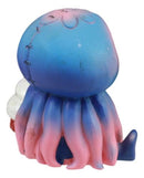 Ebros Jelly Furrybones Figurine 3"L Jellyfish With White Hermit Crab Skeleton
