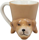 Ebros Bottoms Up Acrobatic Chocolate Dog Coffee Mug Drink Cup 11oz Decor