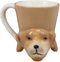 Ebros Bottoms Up Acrobatic Chocolate Dog Coffee Mug Drink Cup 11oz Decor