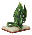 Amy Brown Fantasy Green Rune Book Dragon Of Bibliography Figurine Decor Statue