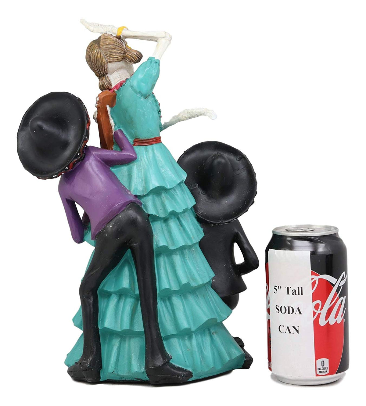Ebros Day Of The Dead Celebration Sugar Skull Dancer & Mariachi Band Skeletons Statue