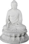 Ebros Blessing Buddha Sakayamuni Meditate on Lotus 7" H Sculpture Buddhism Figurine