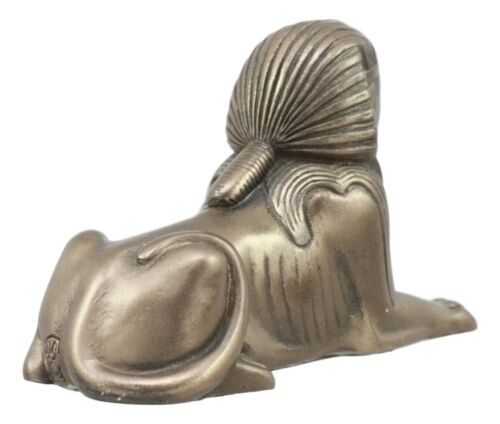 Egyptian Androsphinx Statue Pyramid Guardian Figurine Gods Of Egypt Wonder Decor - Ebros Gift