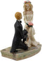 Ebros Love Never Dies Skeleton Bridal Couple Garter Removal Wedding Figurine