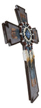 Ebros Southwest Native Indian Navajo Vector Eagle Feathers Web Dreamcatcher Wall Cross