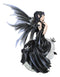 Fantasy Gathering Storm Gothic Fairy Sitting On Bubble Moon Glass Ball Statue