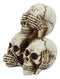 Stacked See Hear Speak No Evil Skulls Figurine Halloween Skeleton Decoration