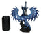 Ruth Thompson Blue Sea Blade Dragon Statue With Letter Opener Dagger Sword Decor