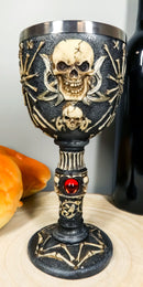 Pirate Star Boneyard Ossuary Skull Sacrifice Wine Goblet Drink Chalice Cup 6oz