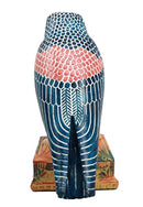 Ebros Egyptian God Horus Falcon On Pedestal Statue 6.25"Tall Figurine