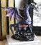 Ebros Fantasy Midnight Dragon Pawing Beneath The Moon Figurine Dream Weaver Sculpture