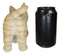 Pet Pal Playful Crouching Feline Orange Tabby Cat Kitten Figurine W/ Glass Eyes