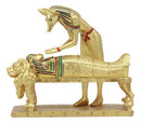 Ebros Egyptian God Of The Dead Golden Anubis Embalming Pharaoh Mummy Statue