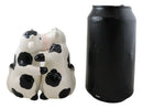 Ceramic Bovine Love Holstein Cows Couple Dancing Salt And Pepper Shakers Set