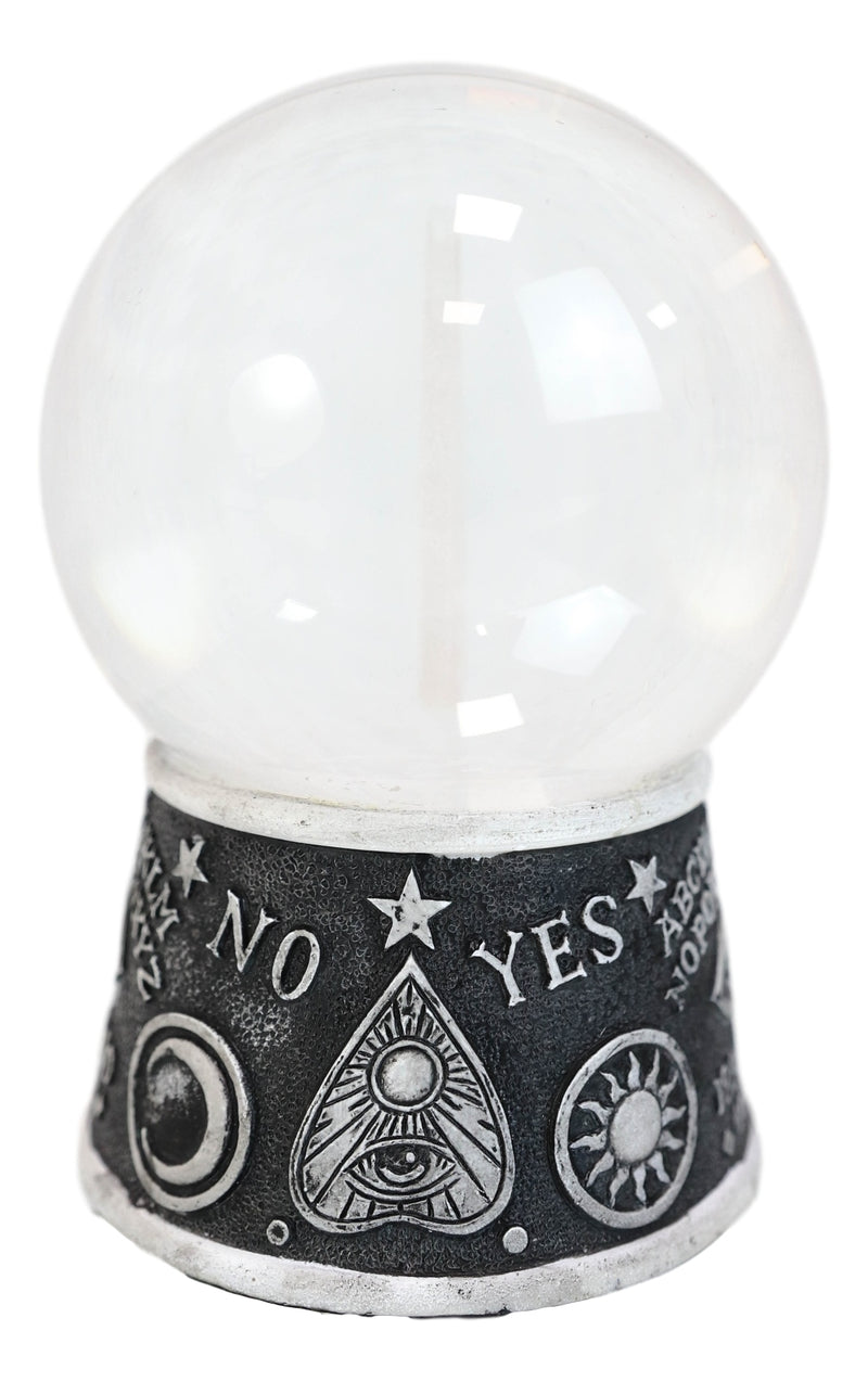 Wicca Ouija Spirit Board Evil Eye Planchette LED Glass Gazing Ball Figurine