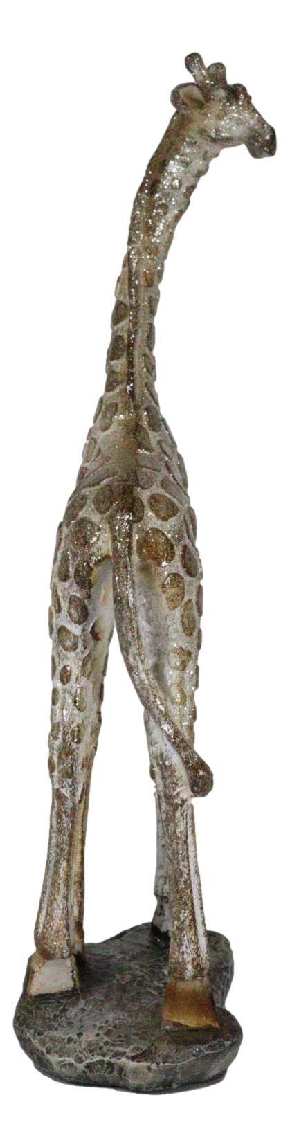 Ebros Large Mosaic Giraffe Statue 11" Tall Safari Savannah Standing Reticulated Giraffe Long Neck Animal Figurine Decor