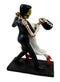 Ebros Wedding Foxtrot Dance Skeleton Frankenstein Skull Bride And Groom Figurine