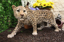 Large Lifelike Prowling Jaguar Statue 33"L Panther Cougar Puma Giant Cat Decor