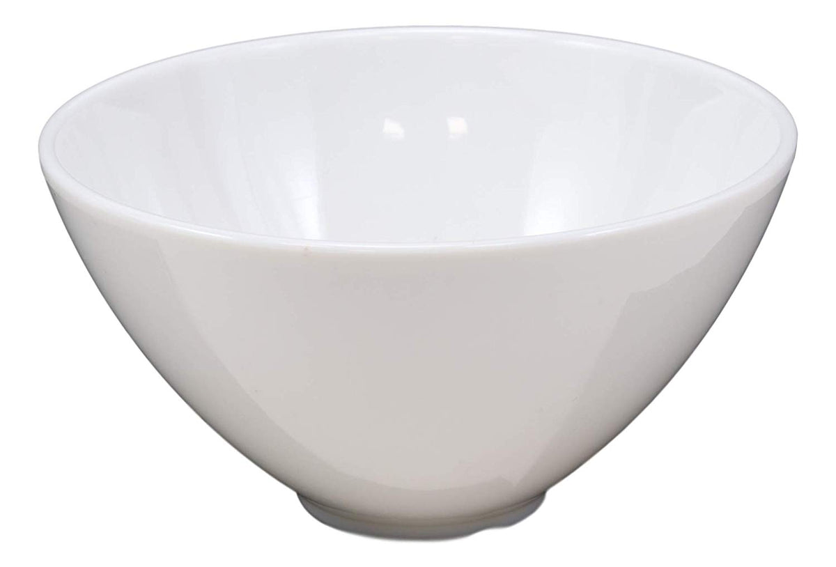 Restaurant Supply Contemporary Round White Jade Melamine Soup Salad Bowls Set 6