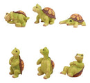 Ebros Nautical Miniature Baby Sea Turtles Figurine Set of 6 Whimsical Turtle Decors 3"