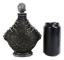 Ceramic Witchcraft Mad Doctor Skeleton Spine Powdered Bones Skull Potion Bottle