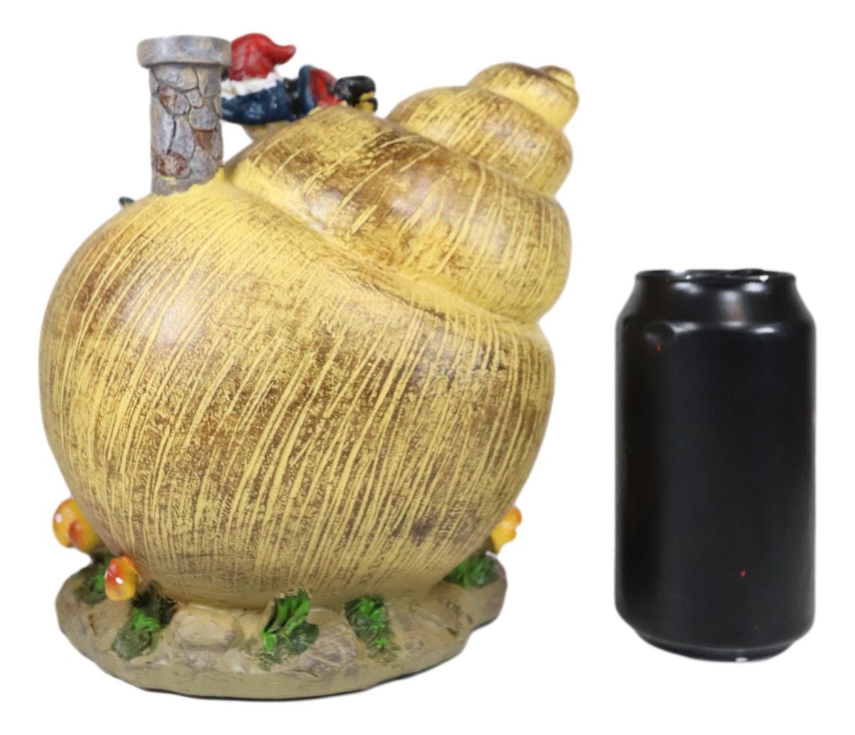Ebros Fairy Garden Mr Gnome And Frog Mini Helix Snail Cottage House Figurine 7.5"Tall