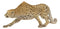 Large 49" Long Lifelike Safari Lightning Predator Prowling Cheetah Statue Decor