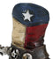 Rustic Western Cowboy Faux Leather Texas State Flag Boot With Spur Pen Holder