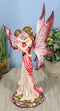 Ebros I Love You Pastel Magenta Pink Fairy Mother Carrying Child Daughter Statue Faery Garden Fantasy Collector Figurine