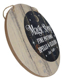 Wicca Witch Magic Shop Fine Potions Spells & Elixirs MDF Wood Wall Sign Plaque