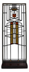 Frank Lloyd Wright Robie House Window 51 Stained Glass Wall Or Desktop Plaque